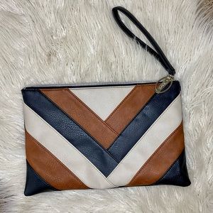 Carlos Santana Cross Patterned Clutch